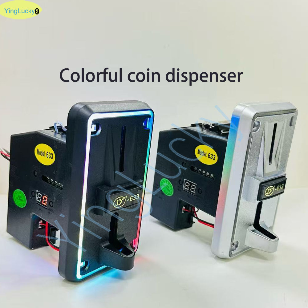 Arcade Vending & Laundry Revenue - الملونة LED متعددة عملة متقبل عملة