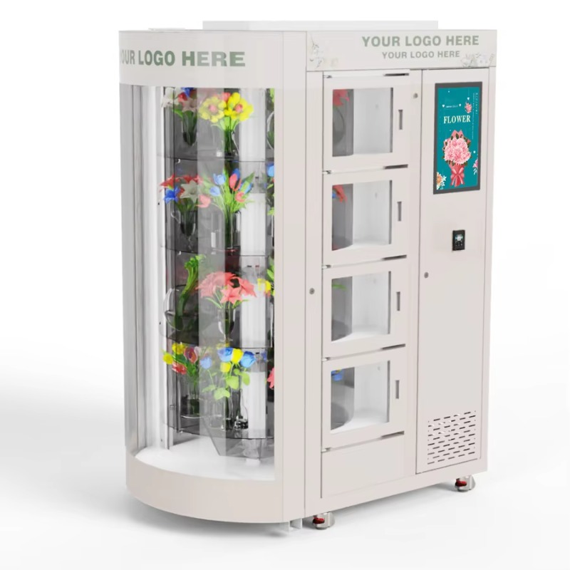 Commercial Vending Machine - آلة بيع الزهور مخصصة بـ 24