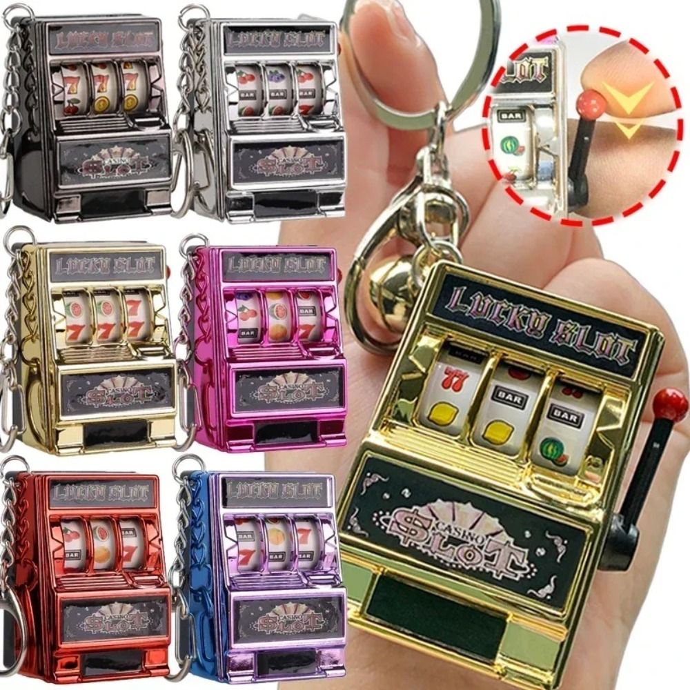 Fruit Slot Machine - سلاسل مفاتيح ريترو لتخفيف التوتر، ألعاب