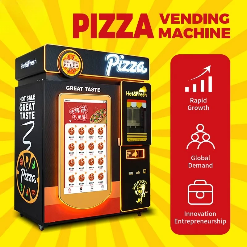 ماكينة بيع البيتزا الأوتوماتيك - مراجعة Commercial Vending Machine وسعره